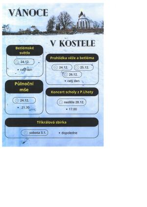 vánoce v kostele